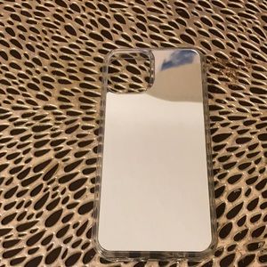 Silver and gray see though phone case